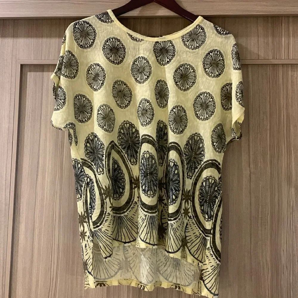 ITALIAN made, large blouse, textured pattern, like new